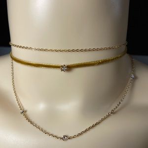 Cute Dainty Gold Choker Necklace